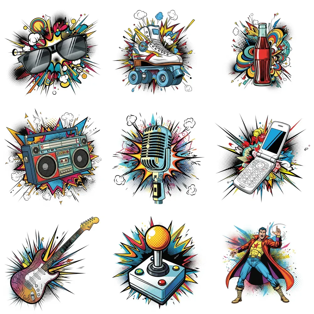 Bold Retro Vibes Clip Art