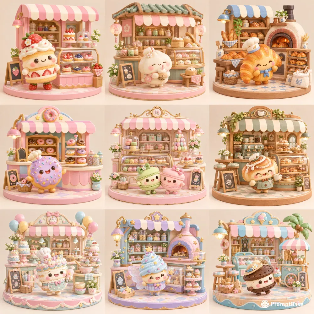 Kawaii Patisserie Club 3D Bakery Toys