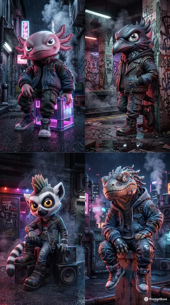 Edgy Urban Vinyl Toy Street Art Designer