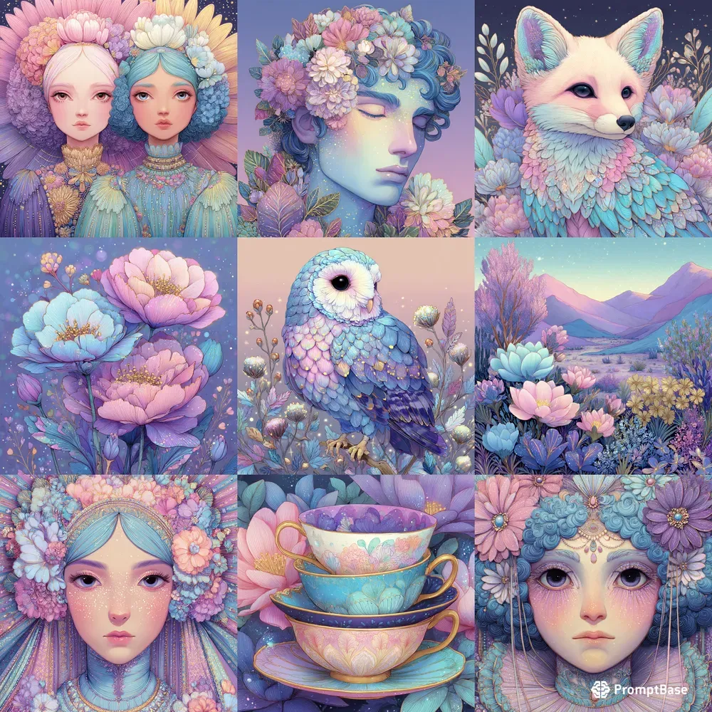 Pastel Dreamcore Portrait Art
