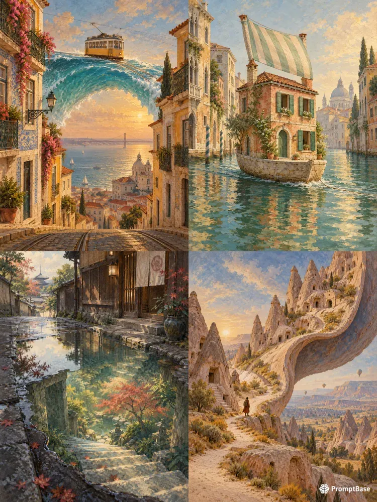 Surreal Travel Dreamscape Art Prints
