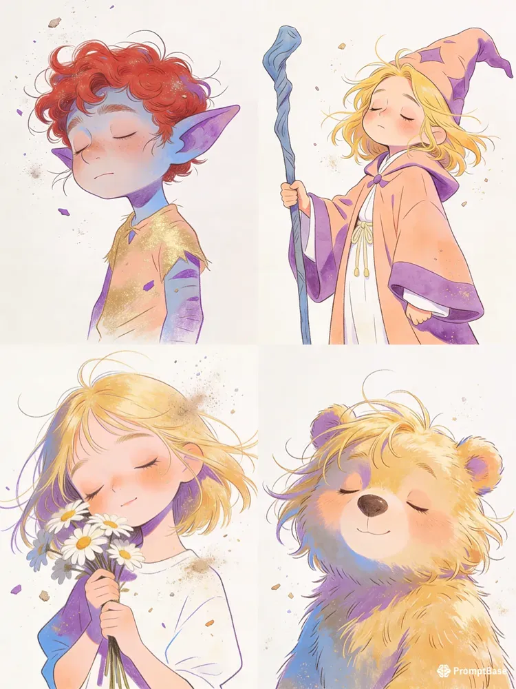 Messy Hair Aesthetic Characters