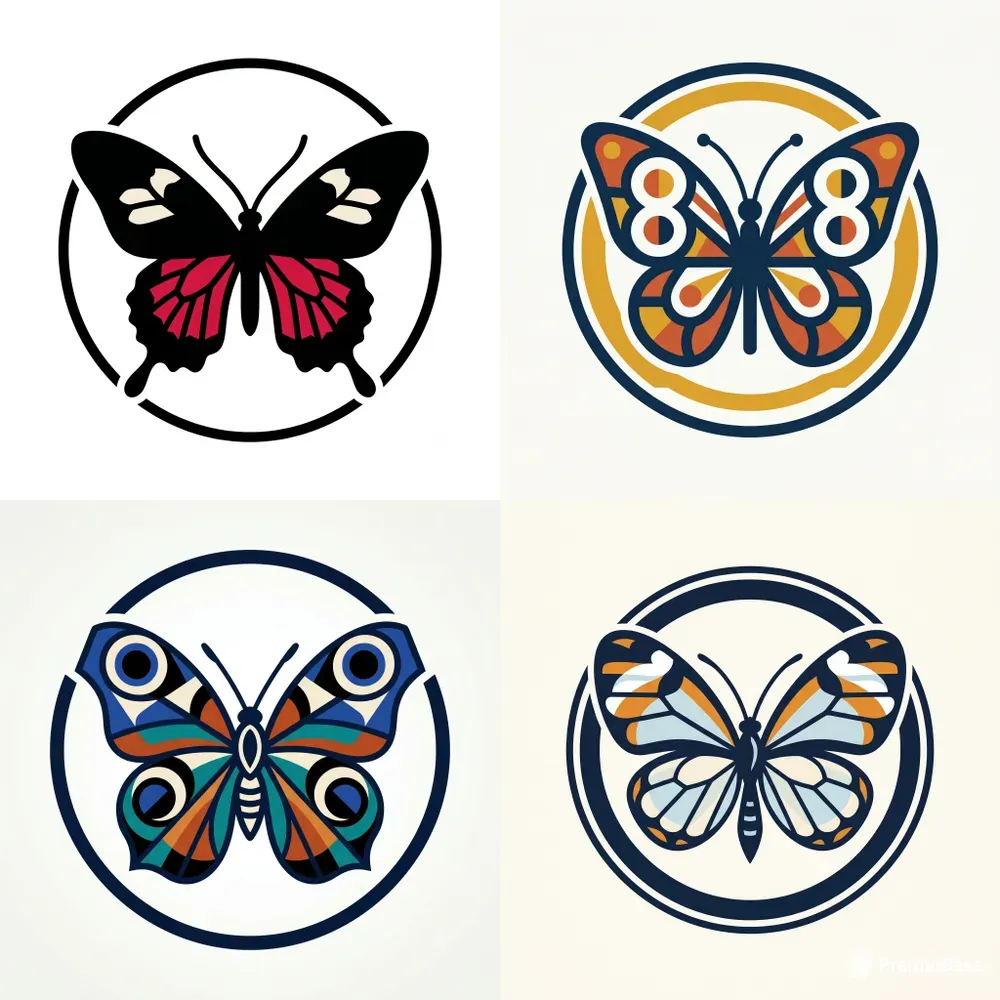 Modern Butterfly Emblems