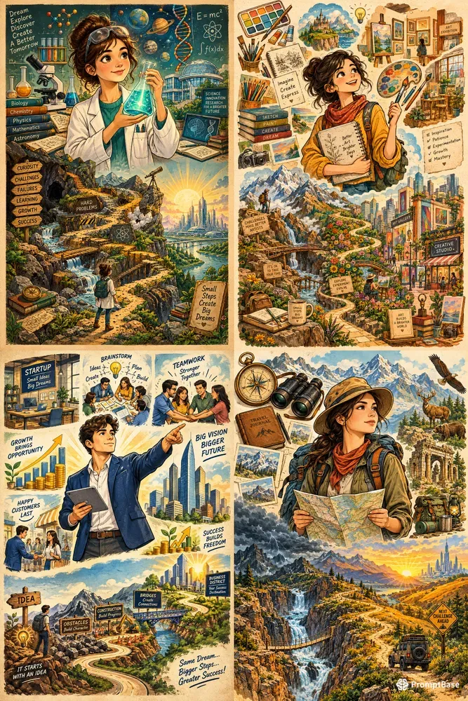Choose Your Path Life Journey Art
