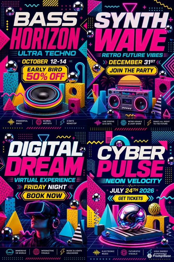 Modern Event Flyer Design Assets