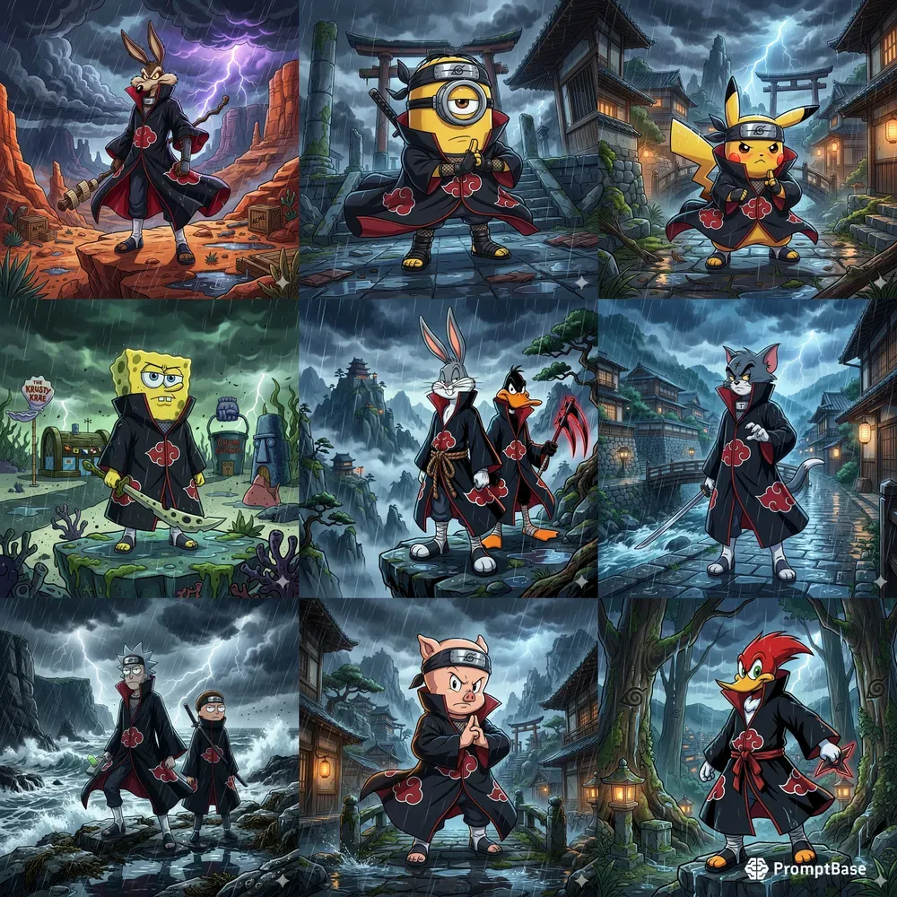 Cartoon Anime Naruto Akatsuki Characters