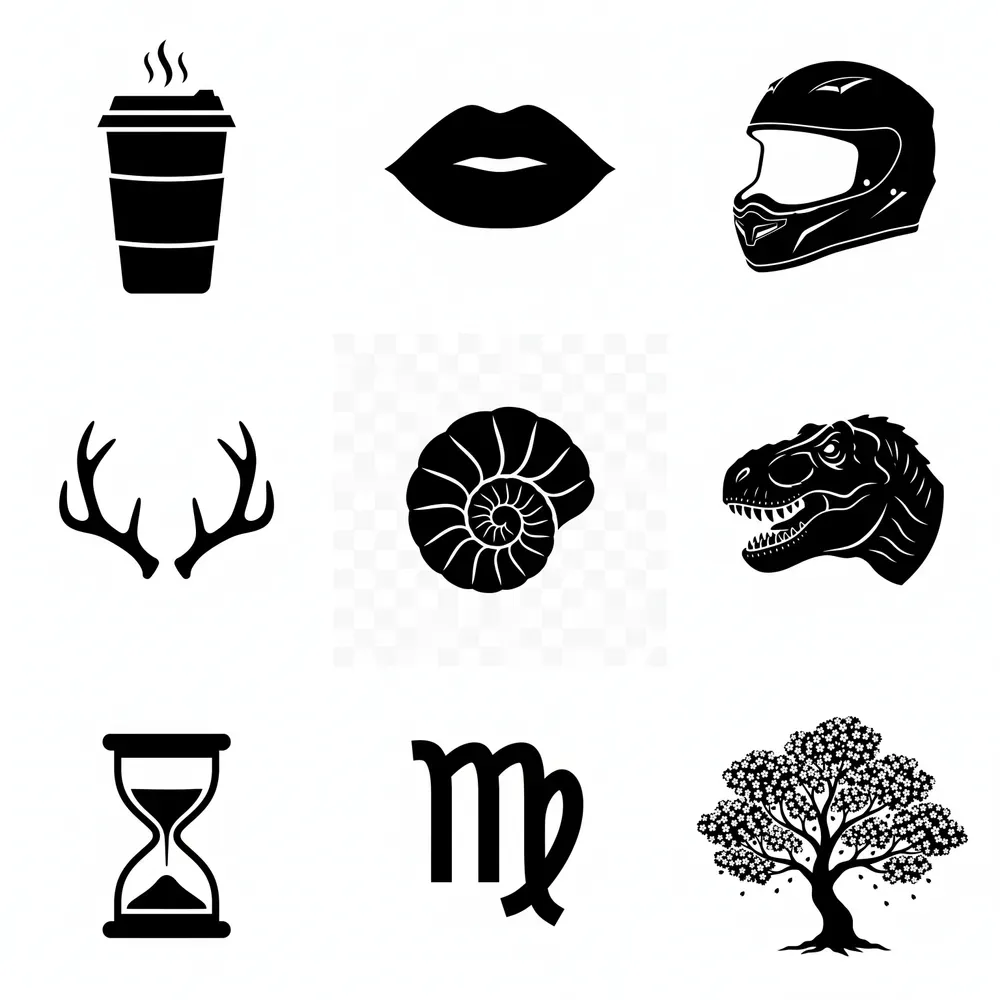 Crisp Black Vector Silhouettes