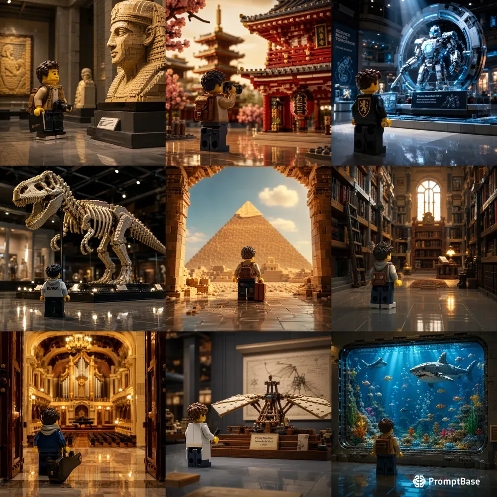 Lego Museum Culture Scenes