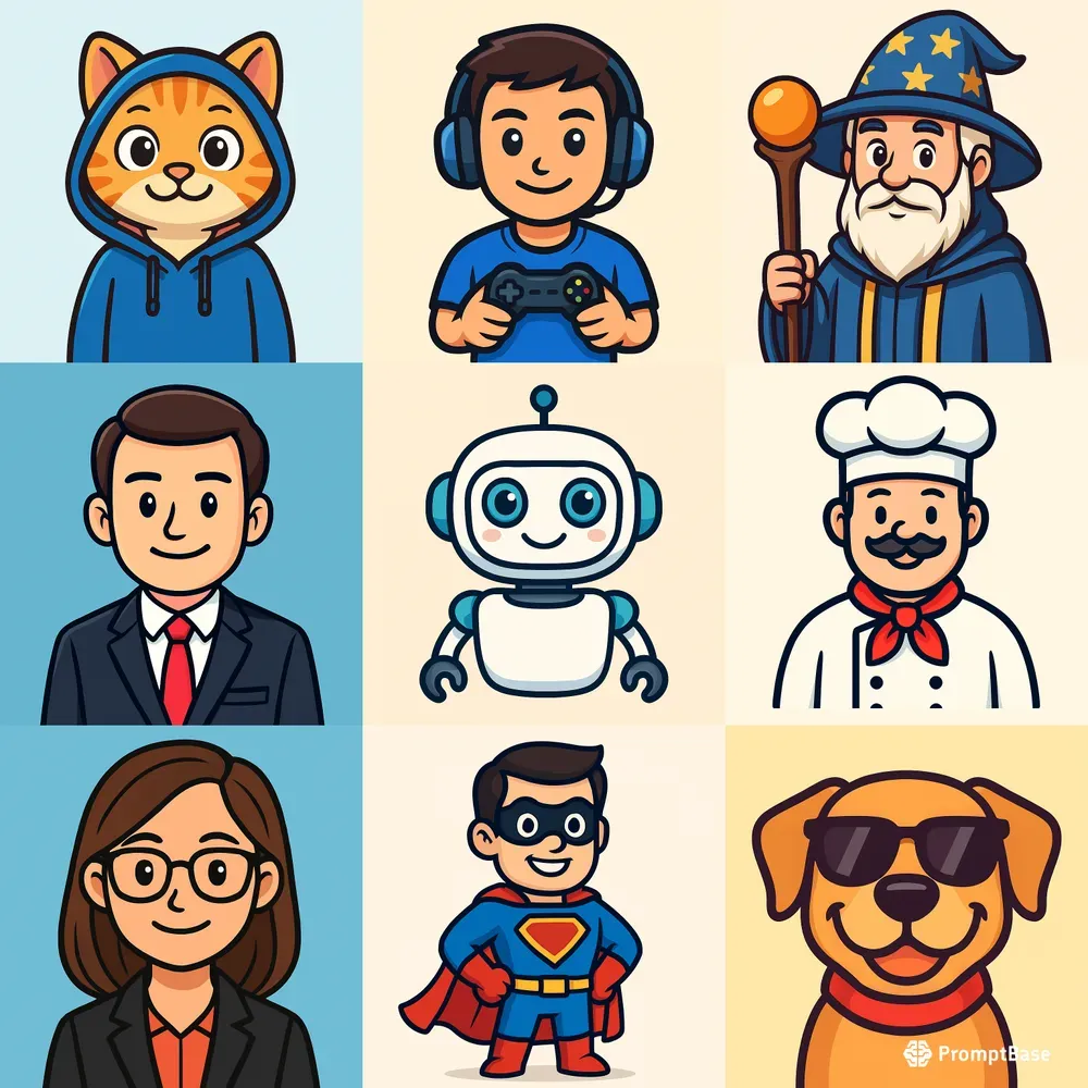 Vector Cartoon Avatar Generators