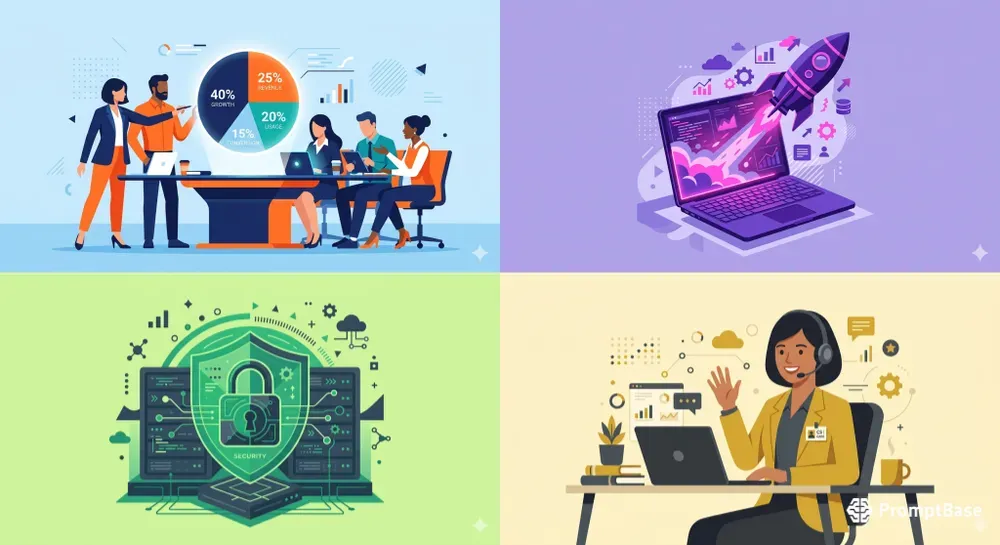 Modern Saas Vector Illustrations