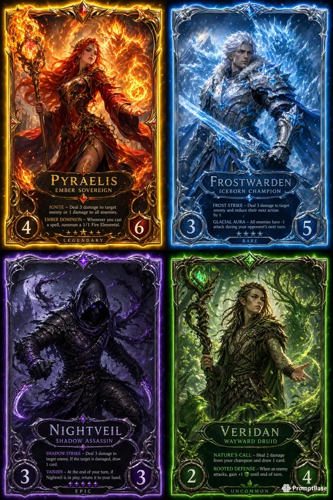 Trading Card Character Art Generator