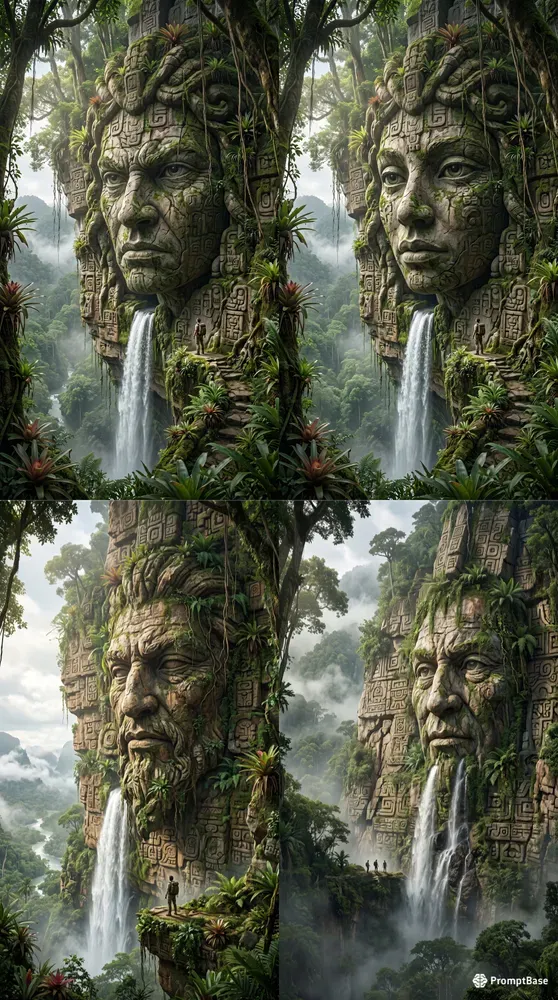 Colossal Faces Of The Forgotten Rainforests