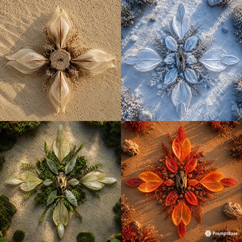 Organic Seed Pod Land Art