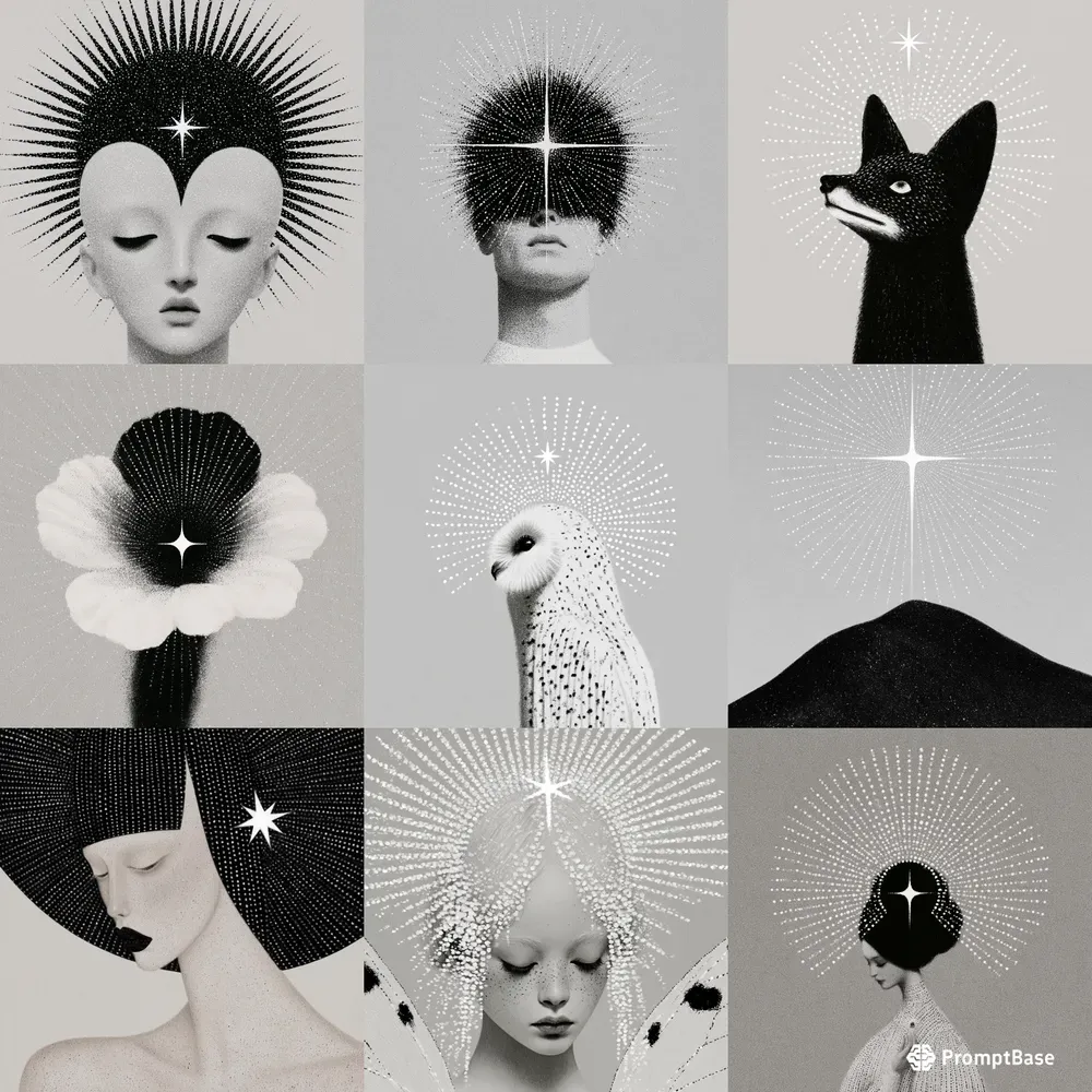 Monochrome Oracle Portraits