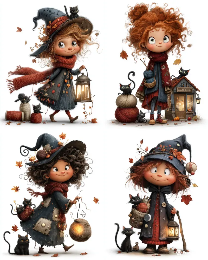 Midnight Yarn Shop Witches