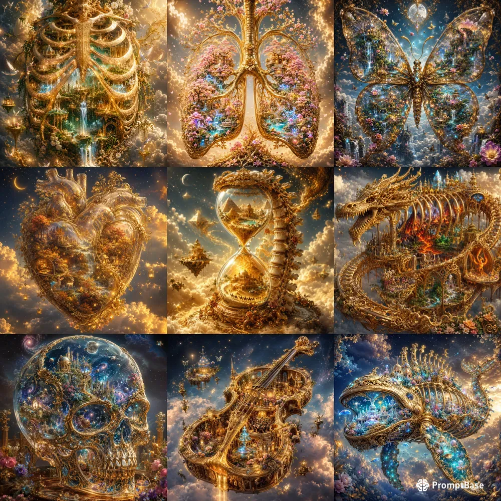 Surreal Living Anatomy Worlds