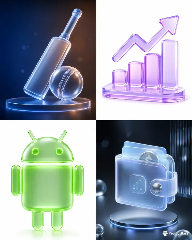 Soft Frosted Glass 3D Icons