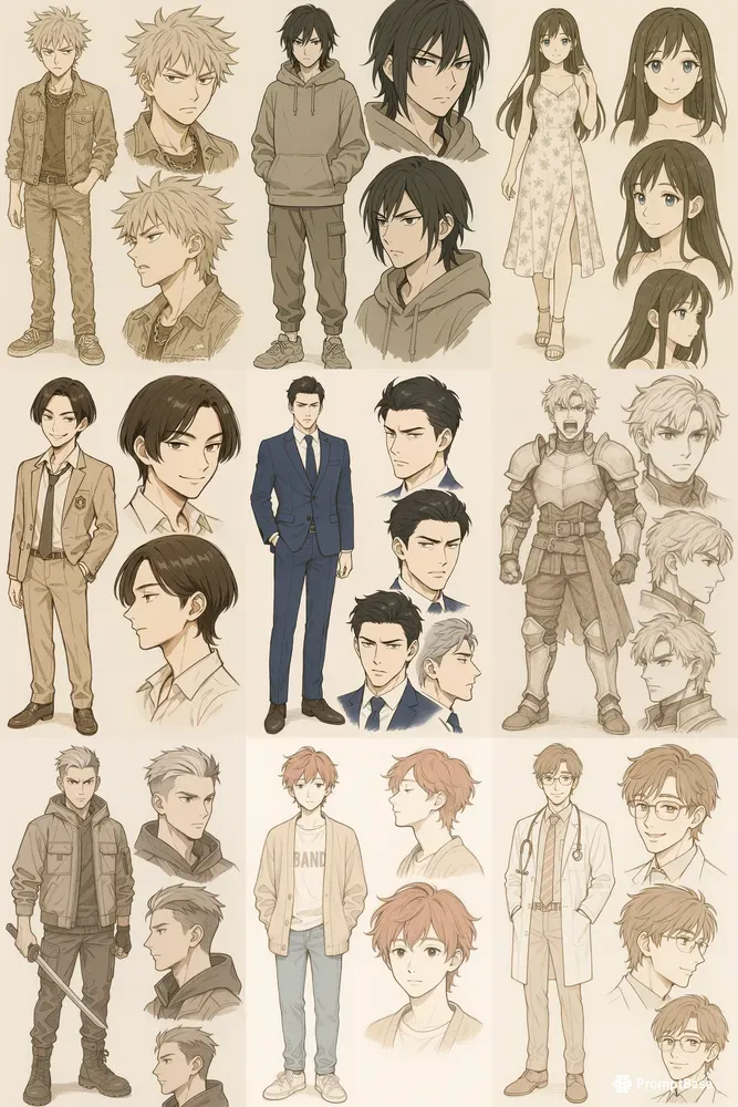 Highfashion Anime Characters