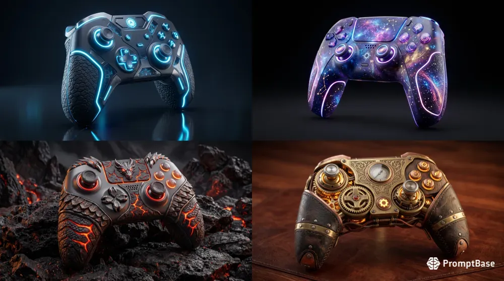 Custom 3D Game Controller Art