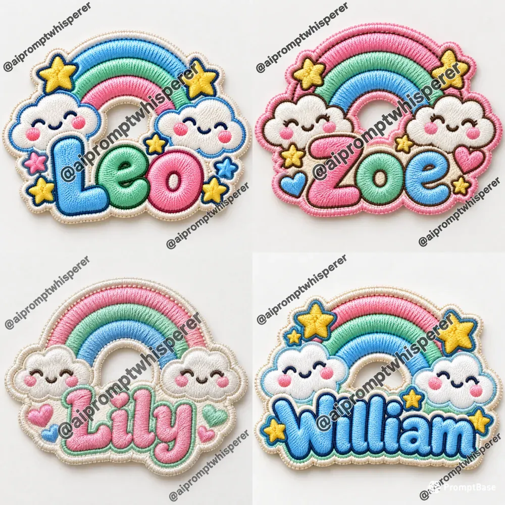 Free Personalized Embroidered Kids Patches
