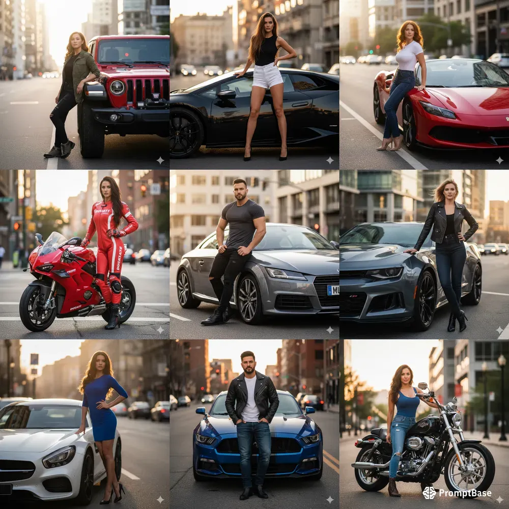 Beautiful Models With Stunning Vehicles