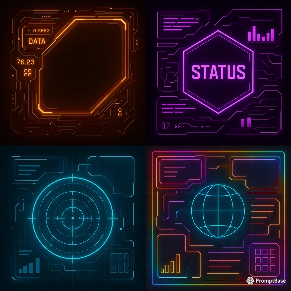 Cyberpunk Hud Interface Generators