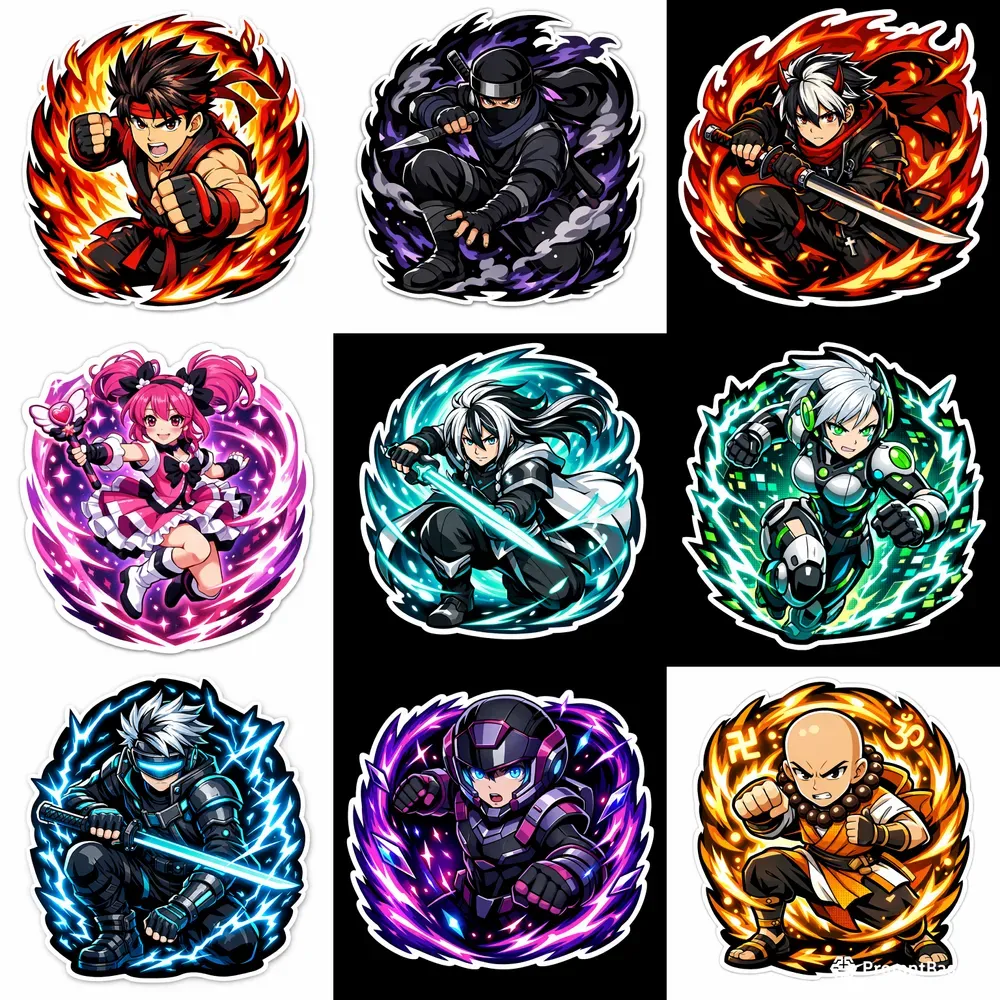 Anime Aura Stickers