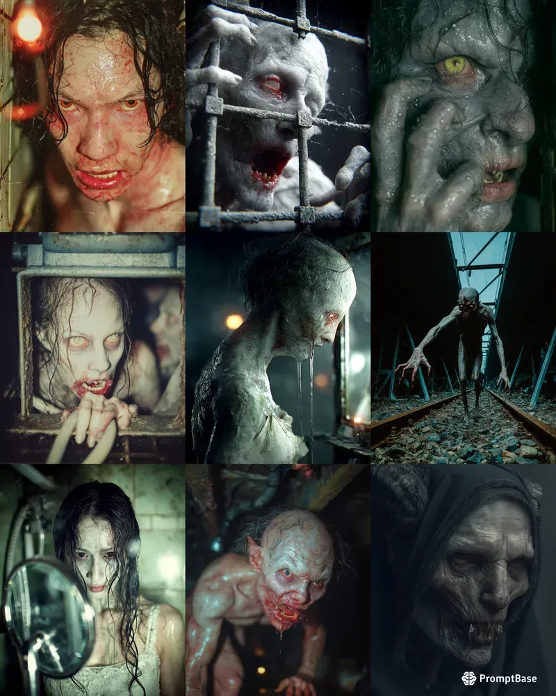 Cinematic Realistic Horror Portraits