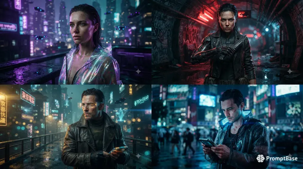 Cinematic Cyberpunk Portraits