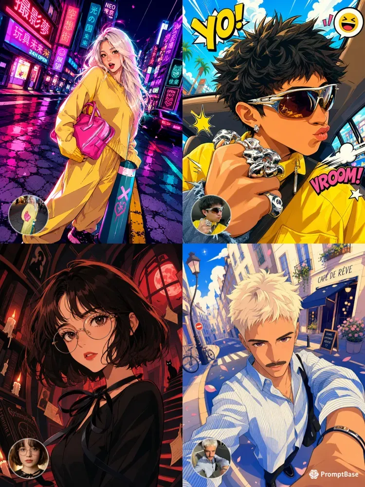 Anime Warpvision Stylized Characters