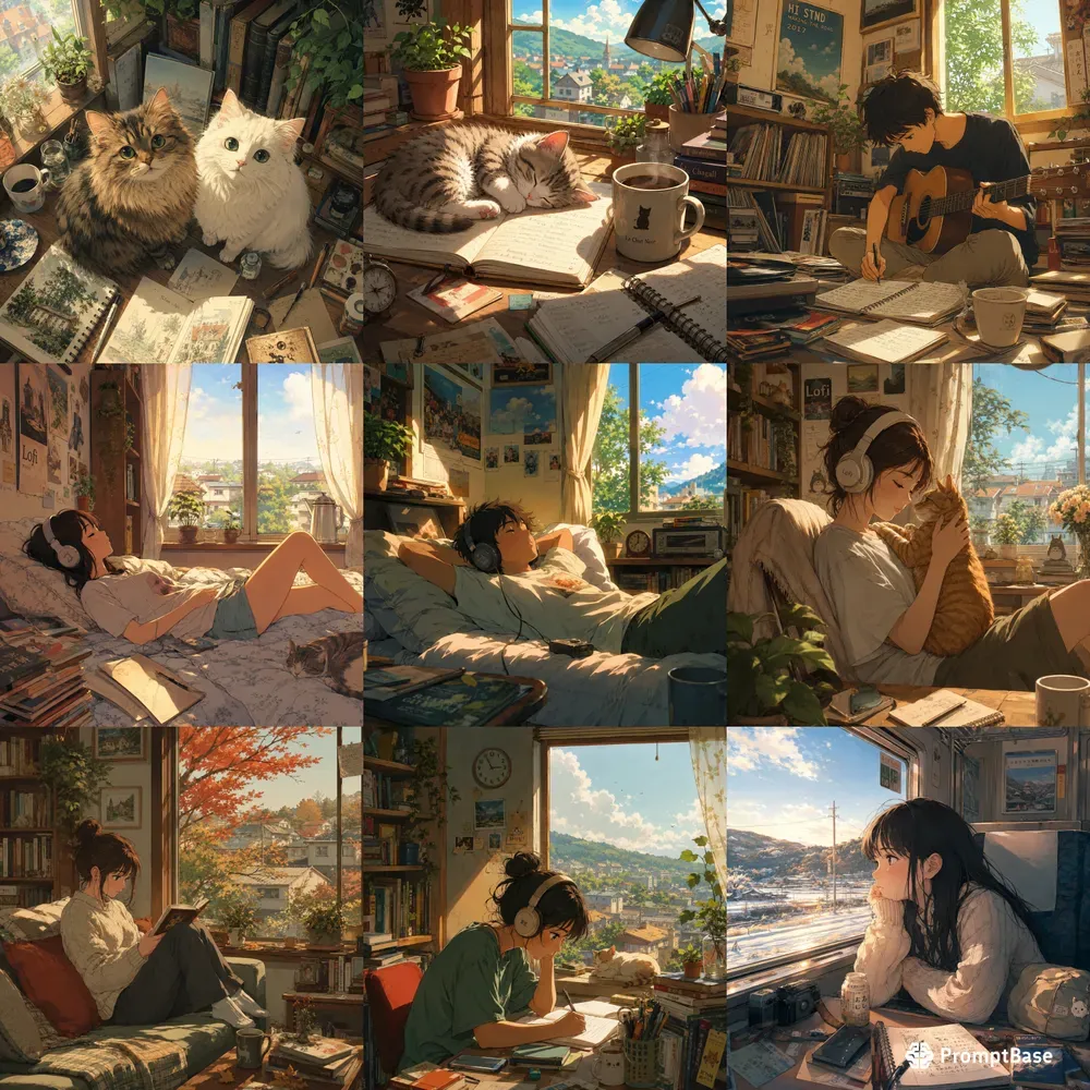Lofi Anime Scenes Cozy Lofi Anime Designs