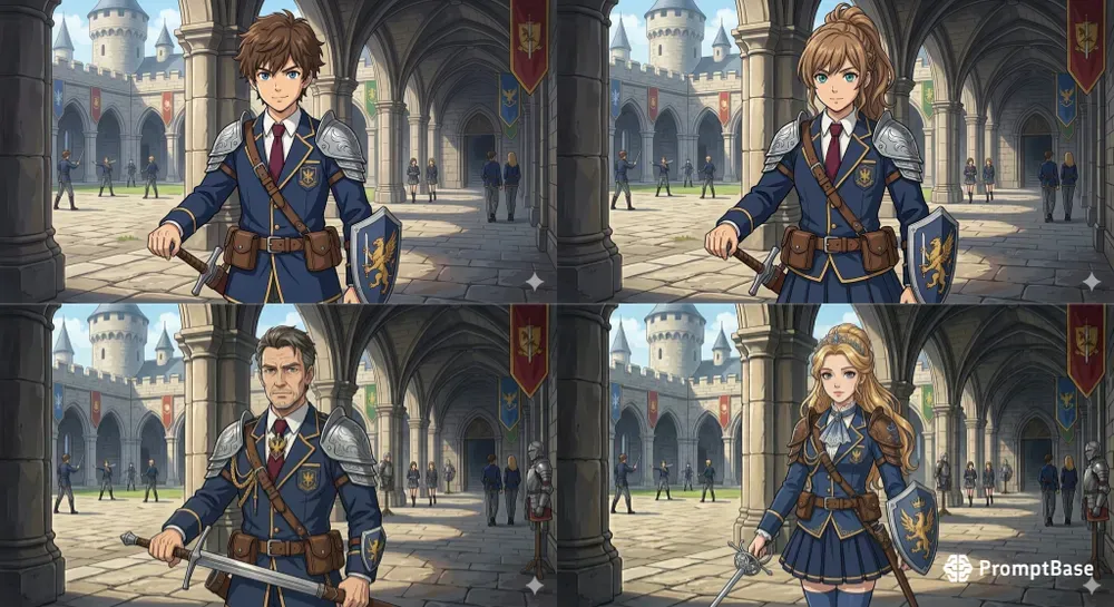 Fantasy Royal Academy Character Designs
