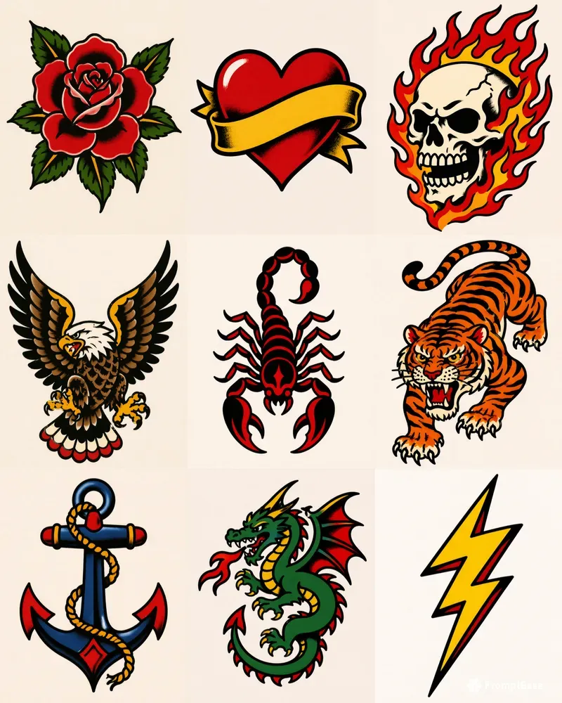 Classic Old School Tattoo Designs