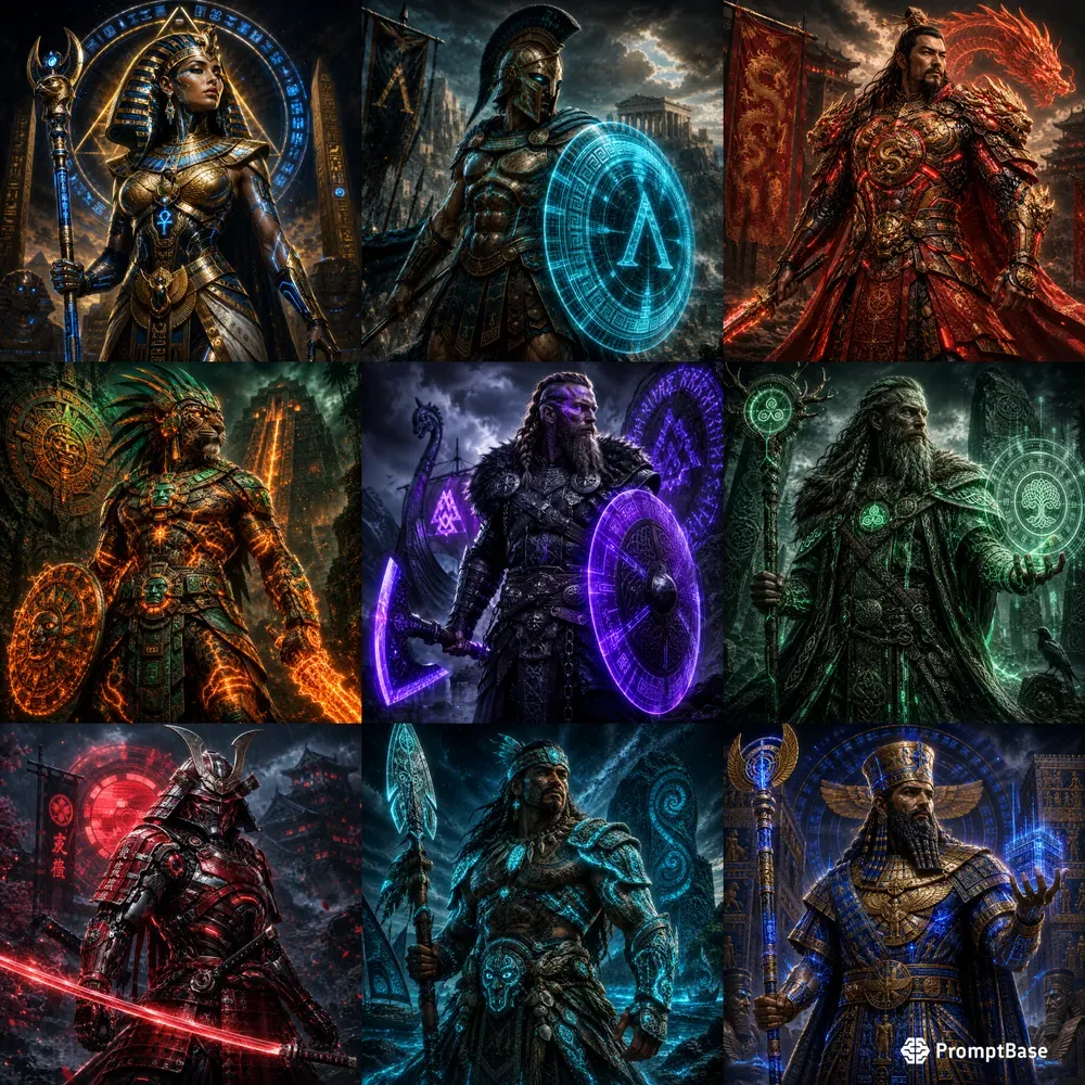 Ancient Futuristic Gaming Avatars