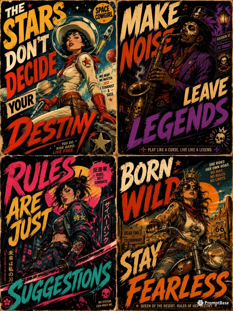 Retro Popart Character Poster Generator