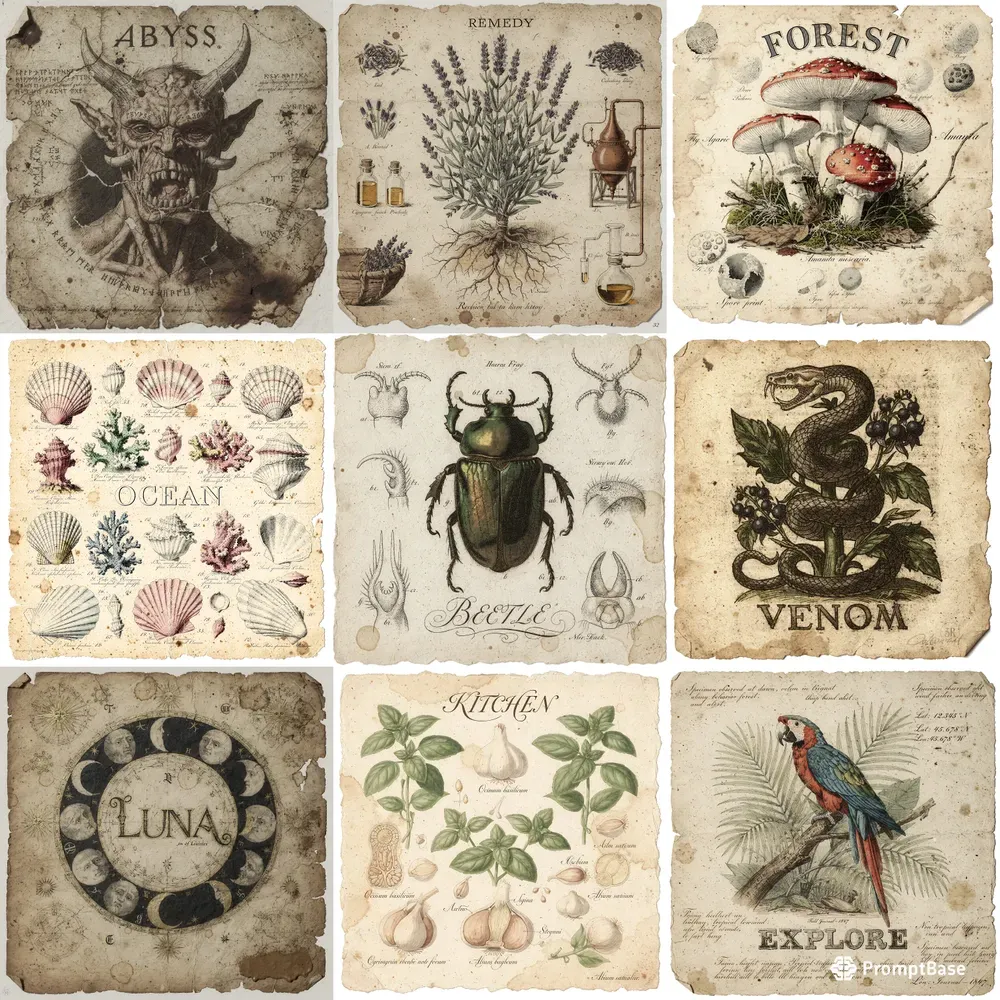 Vintage Botanical Archival Masters