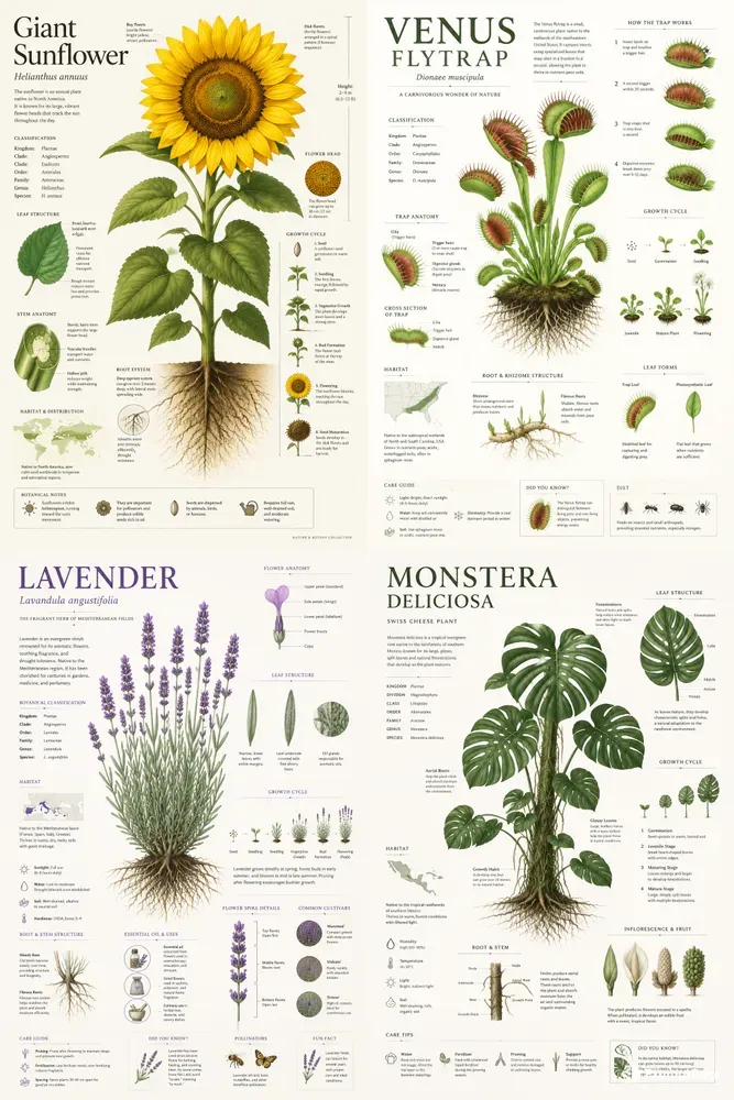 Botanical Infographic Poster Generator