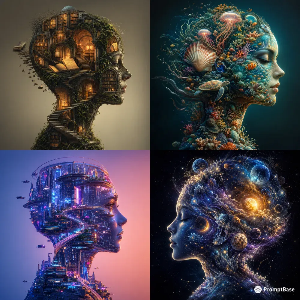 Surreal Concept Portrait Art Collections