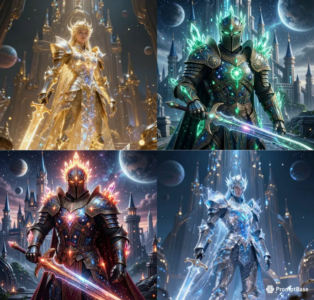 Celestial Plasma Knight Hd Art