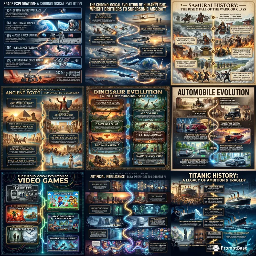 Cinematic Timeline Infographics