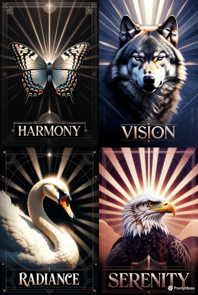 Luxury Art Deco Animal Poster Generator
