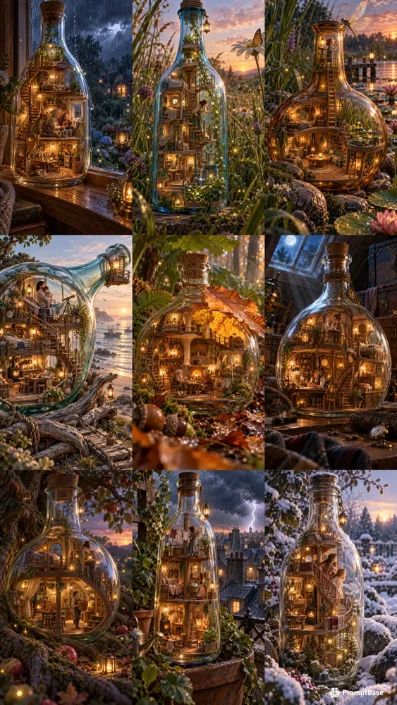 Storytelling Glass Bottle Homes