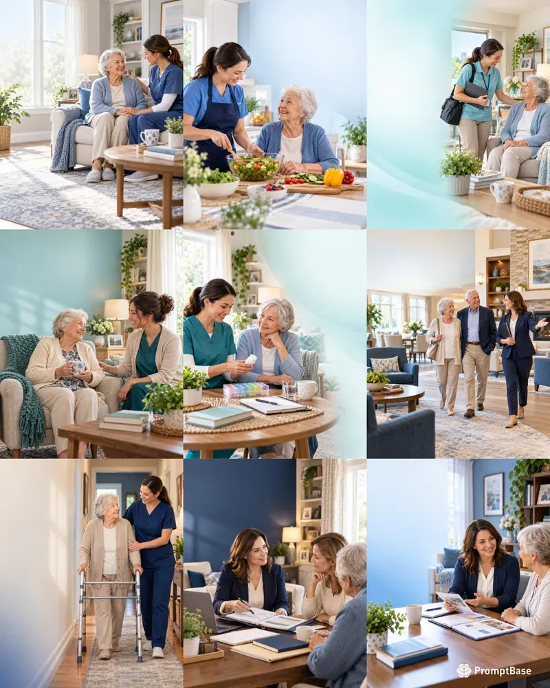 Senior Care Service Ad Visuals