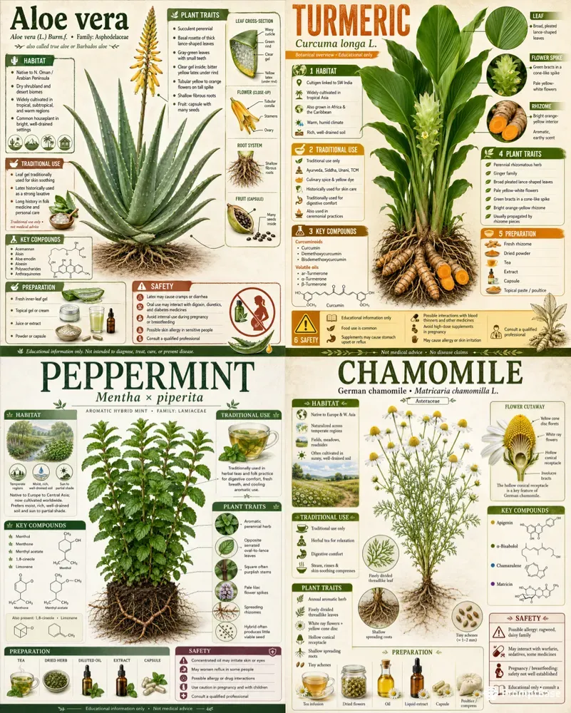 Medicinal Plant Infographics