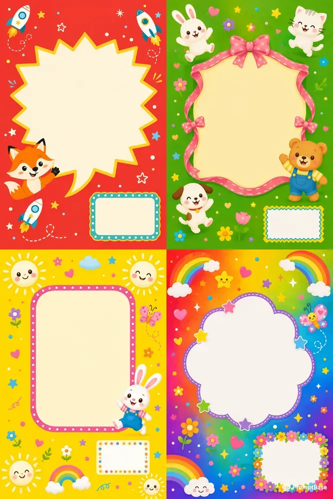 Childrens Book Back Covers Colorful