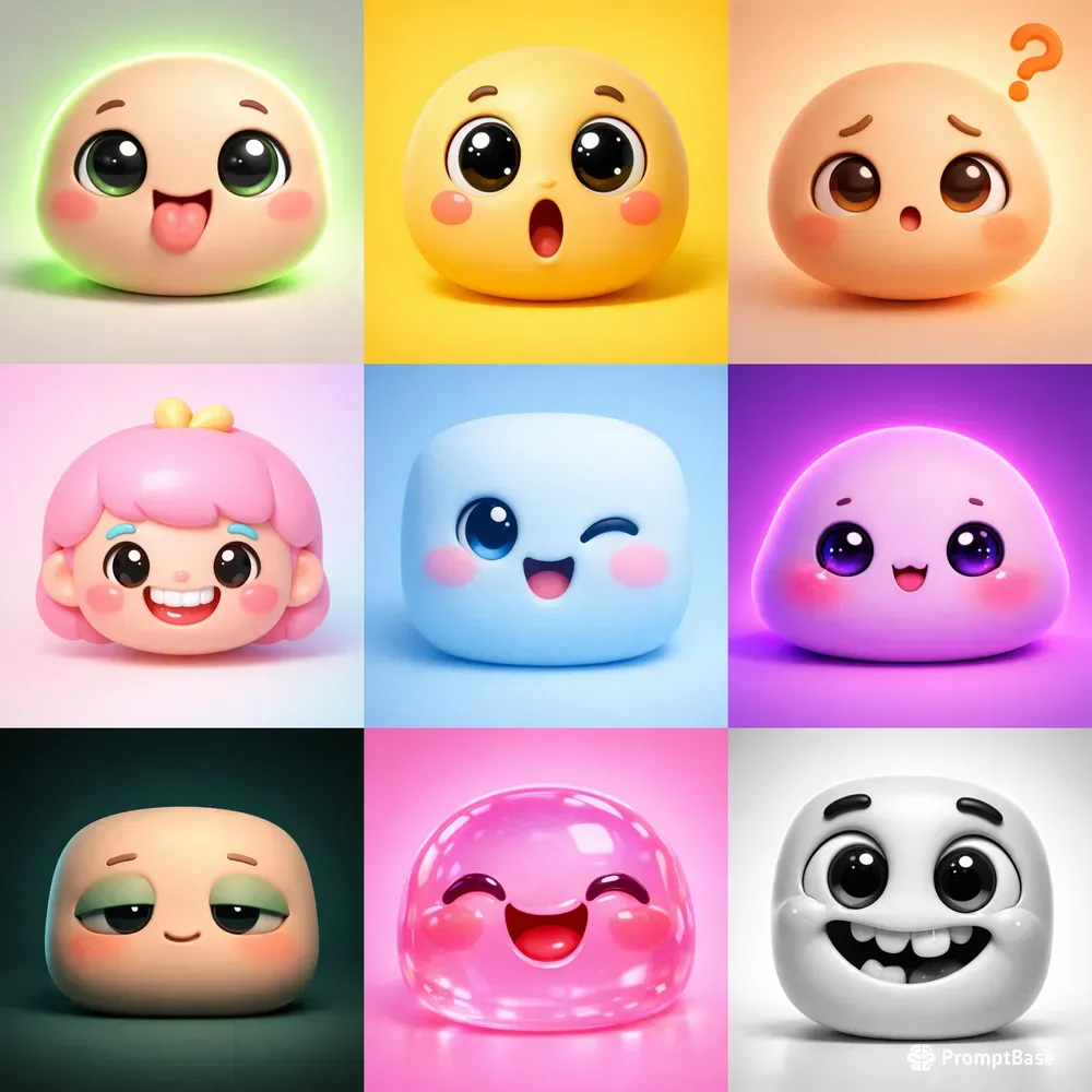 Minimal 3D Cartoon Face Pros