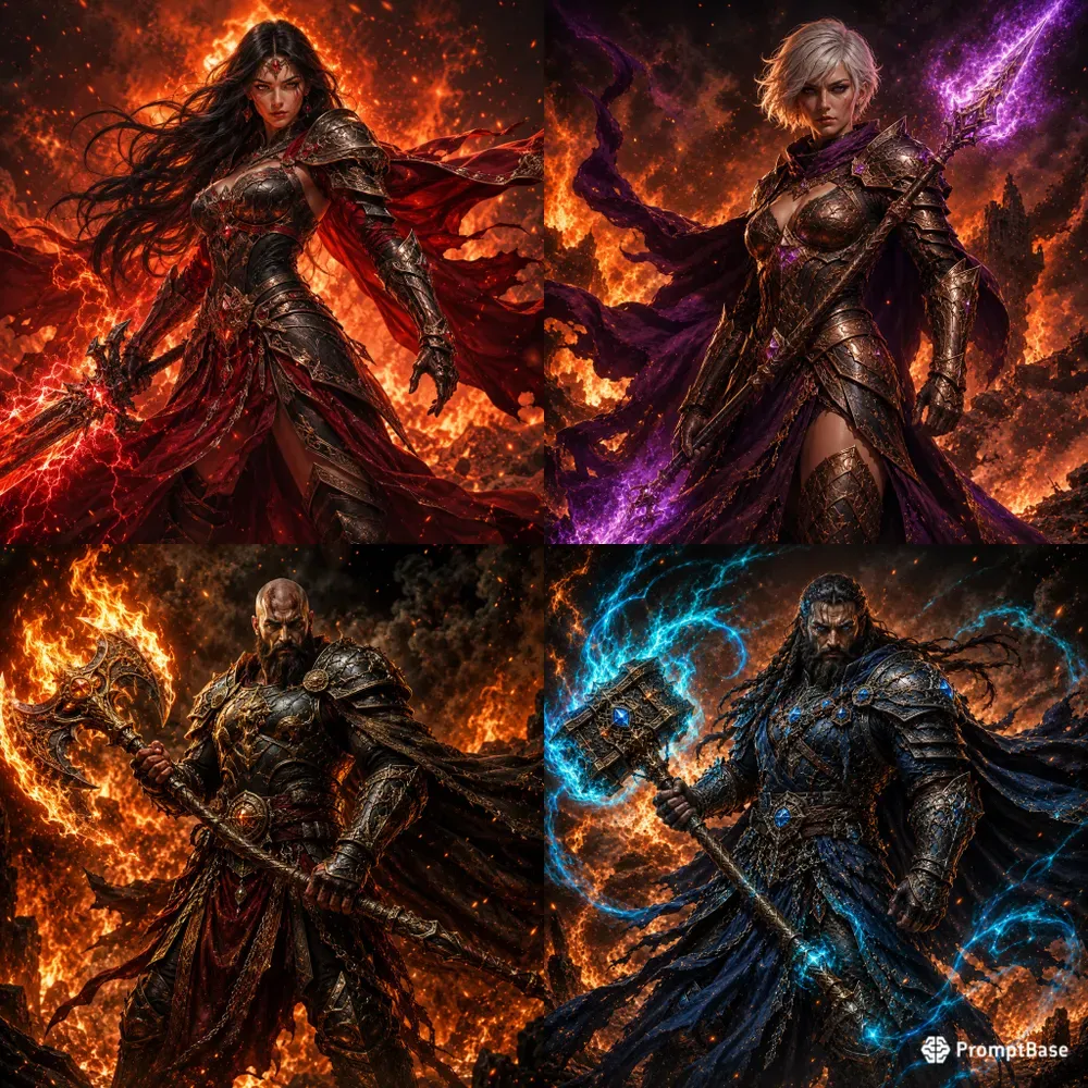 Elemental Fire Warriors