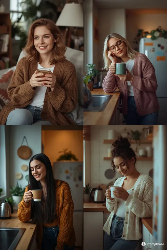 Realistic Kitchen Morning Coffee Photos