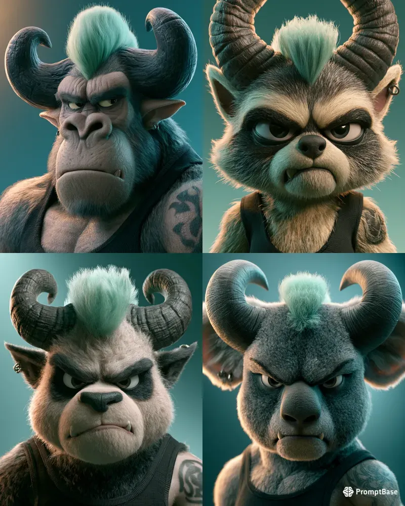 3D Mascot Characters For Merch