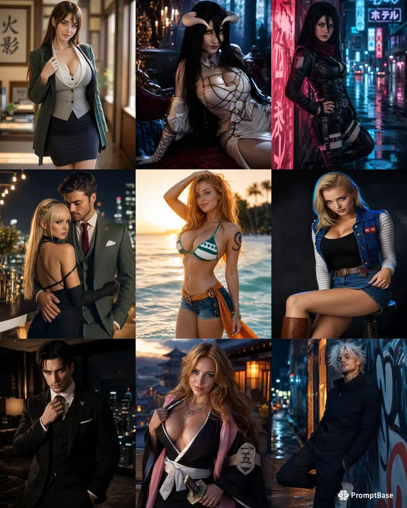 Cinematic Anime Cosplayer Portraits